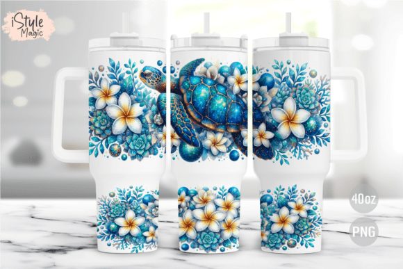 Download Sea Turtle 40oz Tumbler Wrap PNG - Wrap Collection