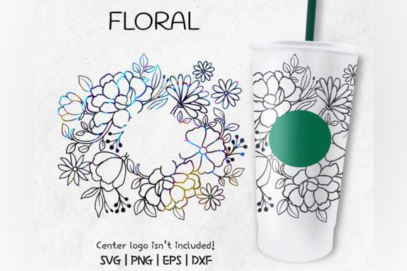 Download Roses Flower Full Wrap, Venti Cold Cup - Wrap Collection